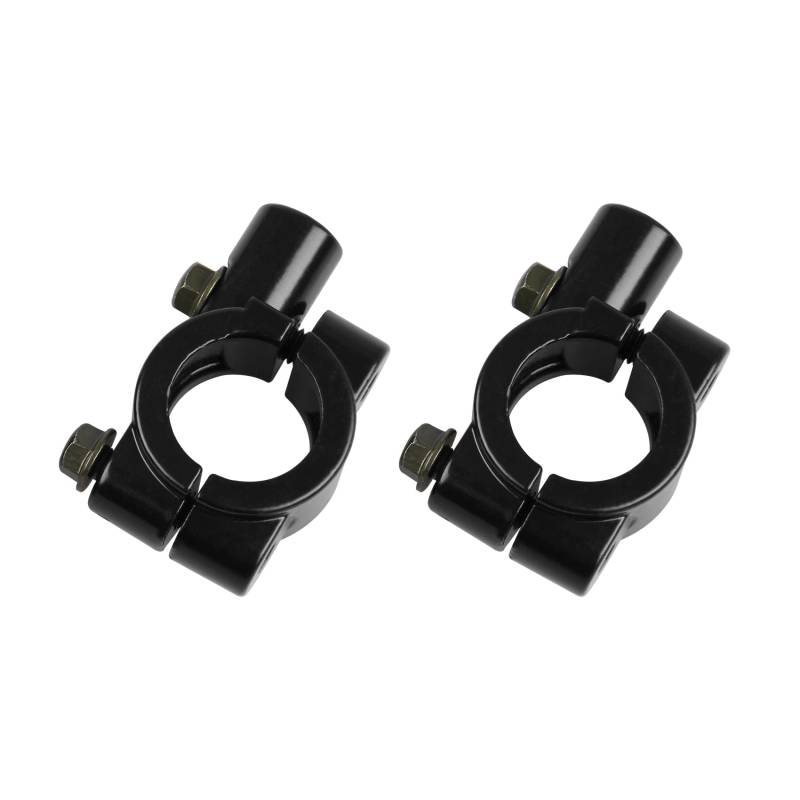 Godimg 2 Stücke 7/8"(22mm) Universal Lenker M10 Rückspiegelhalterung Motorrad Lenkerhalterung spiegeladapter Halterung Halter (Schwarz) von Godimg