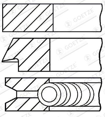 Goetze Engine 08-422200-00 Kolbenringsatz von Goetze