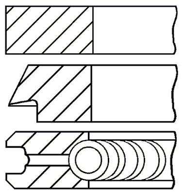 Goetze Engine 08-432200-00 Kolbenringsatz von Goetze