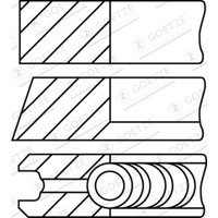 Kolbenringsatz GOETZE 08-336500-10 von Goetze