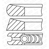 Kolbenringsatz GOETZE 08-448600-00 von Goetze