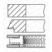 Kolbenringsatz GOETZE 08-448800-00 von Goetze