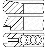 Kolbenringsatz GOETZE 08-452400-00 von Goetze