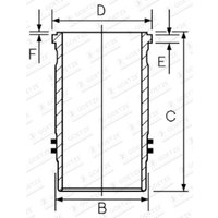 Zylinderlaufbuchse GOETZE 15-450220-00 von Goetze