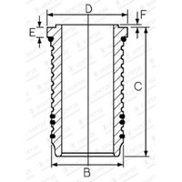 Zylinderlaufbuchse GOETZE 15-676420-00 von Goetze