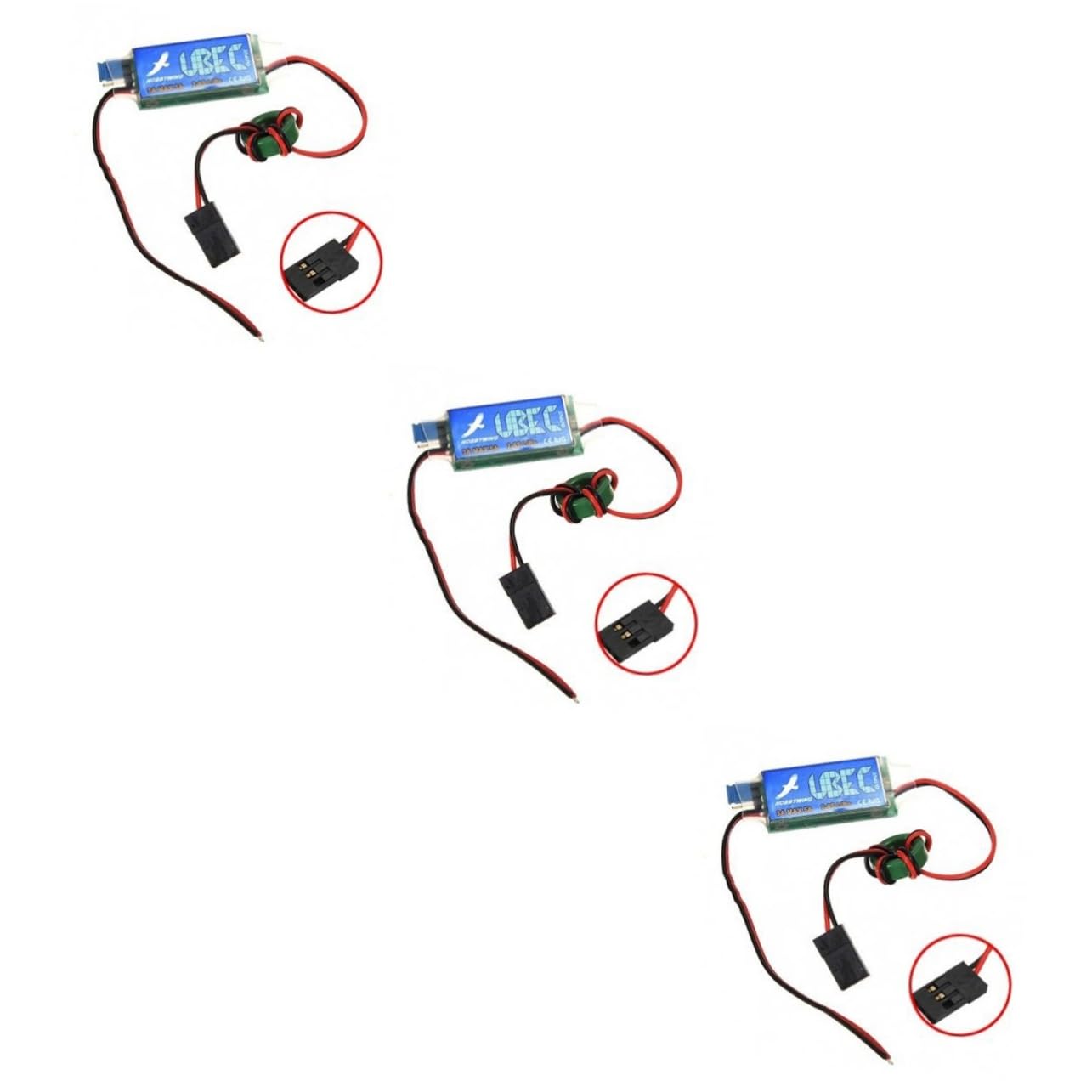 Gogogmee 3St Spannungsregler lipo akku voltage regulator ferngesteuert hubschrauber ferngesteuertes helikopter ferngesteuerte helikopter metallschild RC-Flugzeug Spielzeugflugzeug 3a ubec von Gogogmee