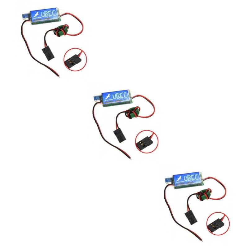 Gogogmee 3St Spannungsregler lipo akku voltage regulator ferngesteuert hubschrauber ferngesteuertes helikopter ferngesteuerte helikopter metallschild RC-Flugzeug Spielzeugflugzeug 3a ubec von Gogogmee