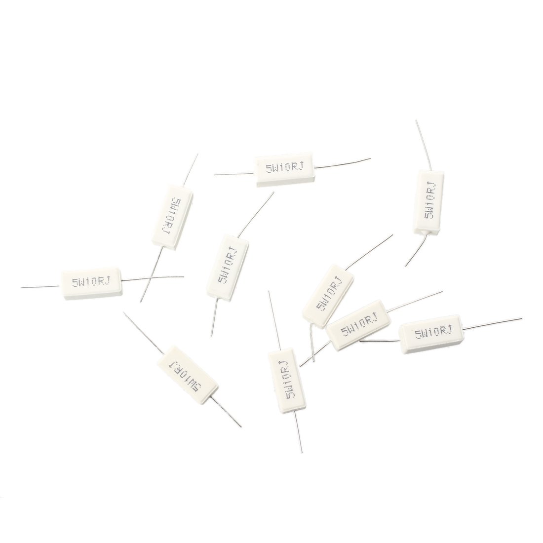 Gokeet 10 Stueck 5W 10 Ohm Keramik Lastwiderstaende von Gokeet