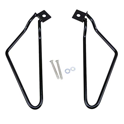 Gokeet 2Pcs Motorrad Schwarz Sattel Tasche Support Rod Halterung für XL 883 1200 Tasche Halterung von Gokeet