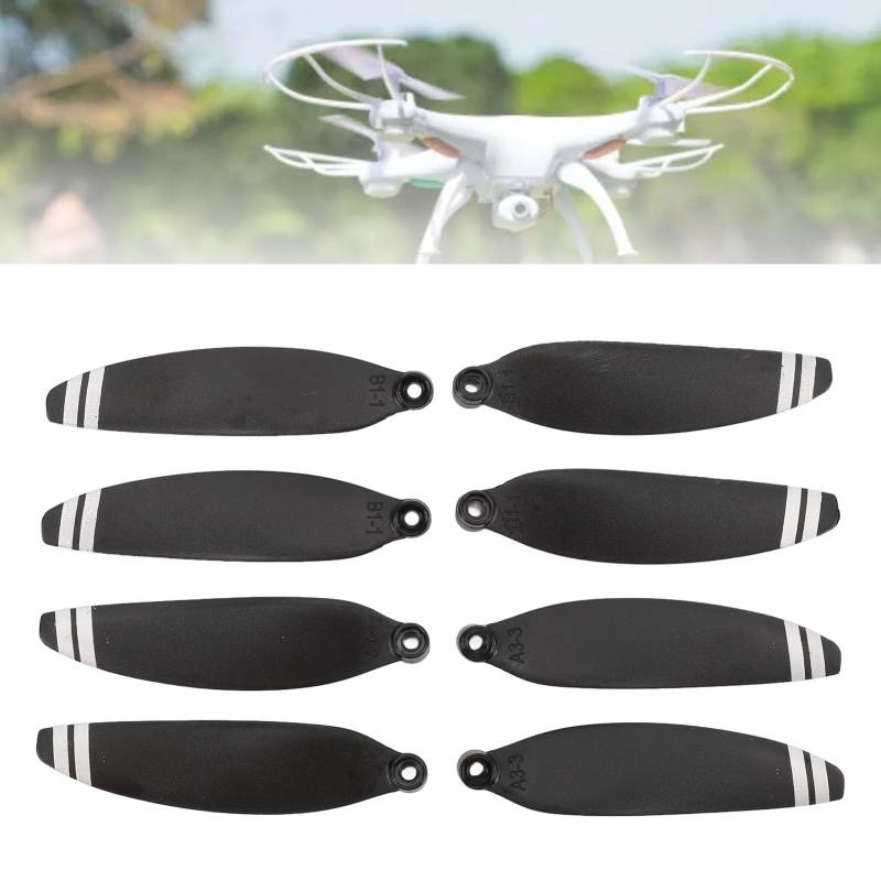 8PCS 2,5-Zoll-Propeller Ersatz-Ersatzblätter Geräuscharme Propeller für E88 E58 RC Drone Quadcopter von Gonetre