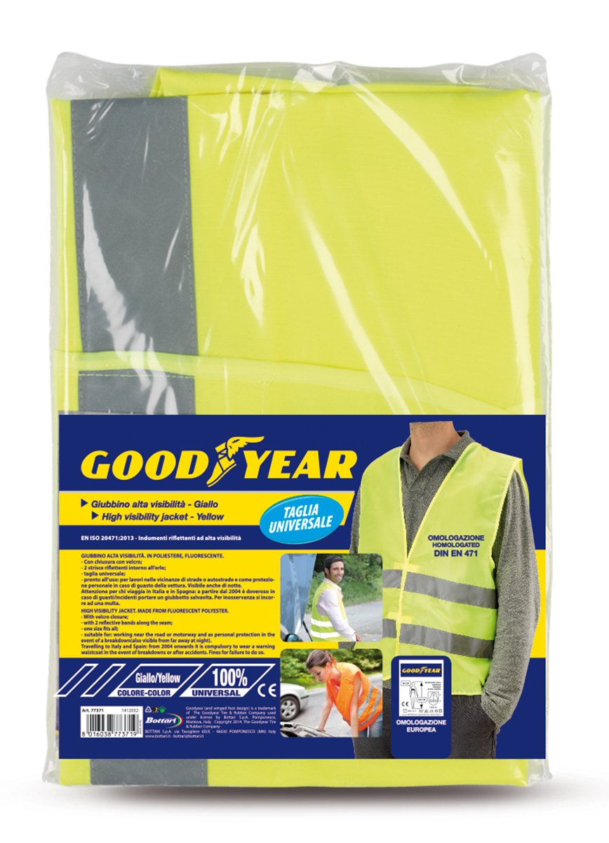 Bottari 77371 Jacke Hohe Sichtbarkeit, Gelb von Goodyear