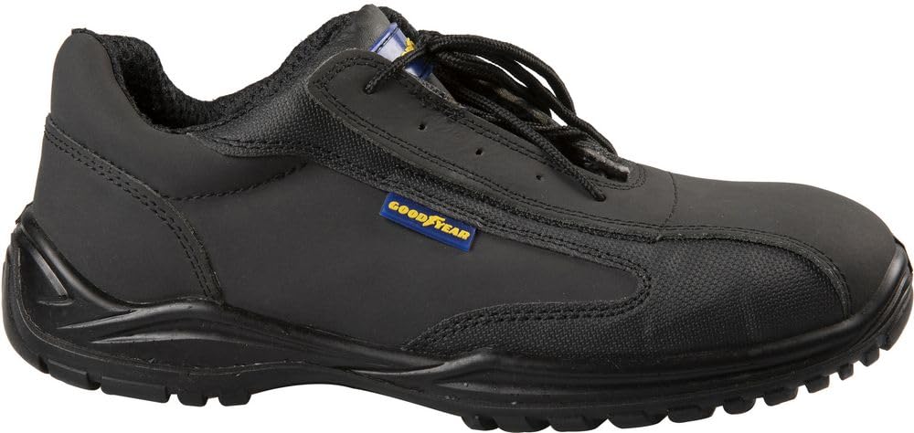 Goodyear S3 Metallfreie Sicherheitsschuhe aus schwarzem Veloursleder Nummer 45 von Goodyear