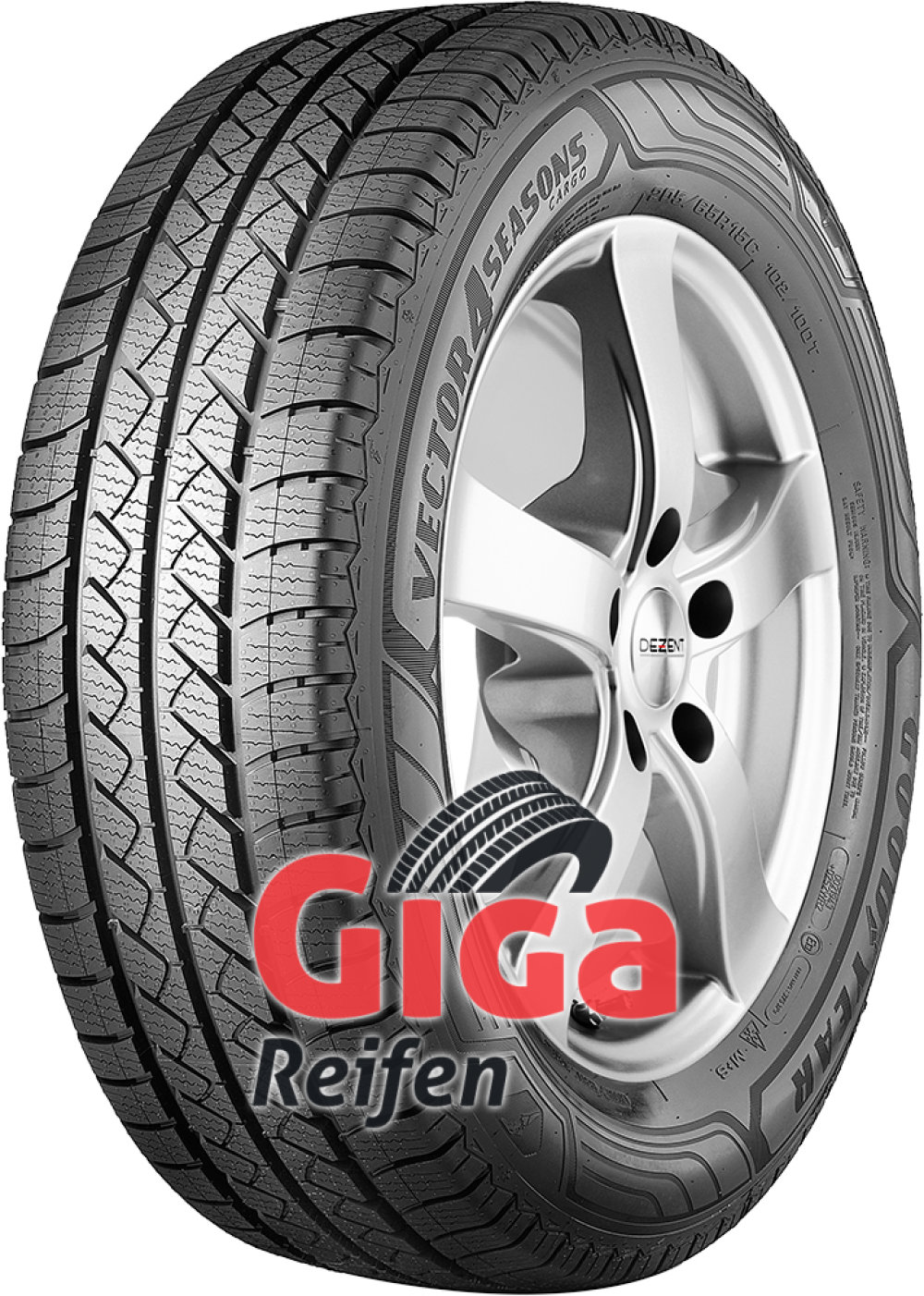 Goodyear Vector 4Seasons Cargo ( 205/65 R15C 102/100T 6PR EVR ) von Goodyear