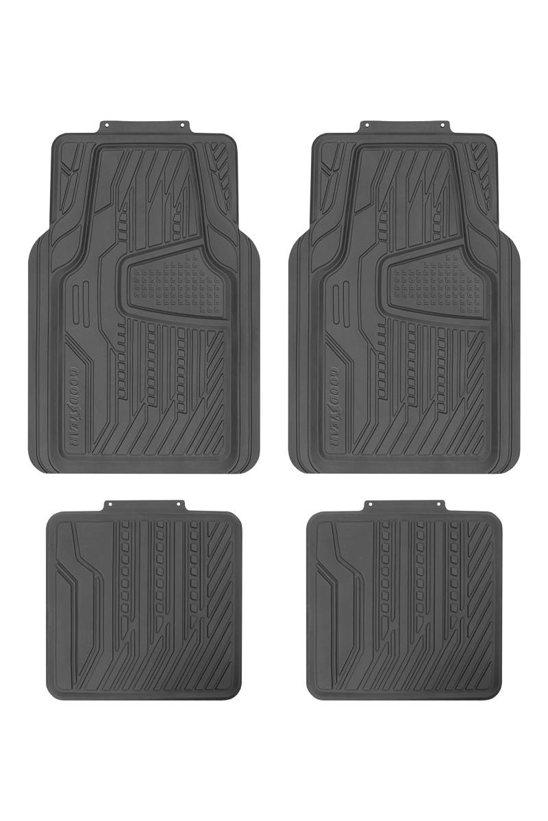 Goodyear GOD9017 Gummi-Teppich, SCHWARZ Amerika, Set of 4 von Goodyear