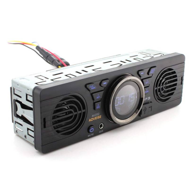 Goolsky 12,0 V Auto sichere digitale Speicherkarte MP3 Audio Elektro-Autoradio mit Lautsprecher BT Host-Lautsprecher Autoradio Autoradio von Goolsky