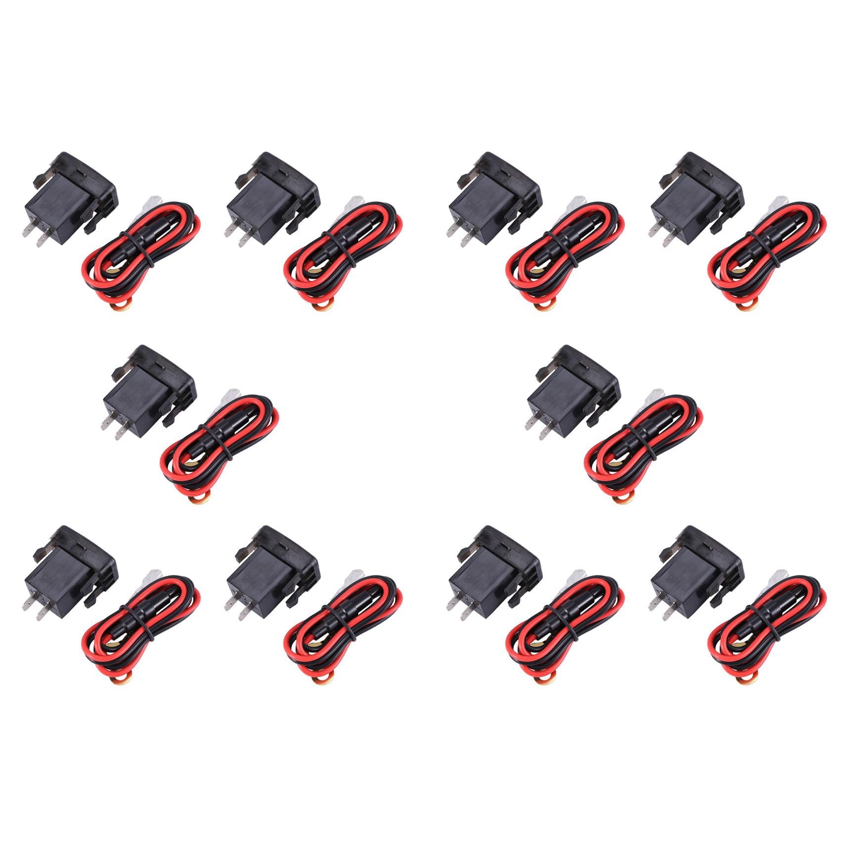 Goorvoucs 10X Auto Buchse Dual USB Port Volt Display Adapter Passen für Rot von Goorvoucs