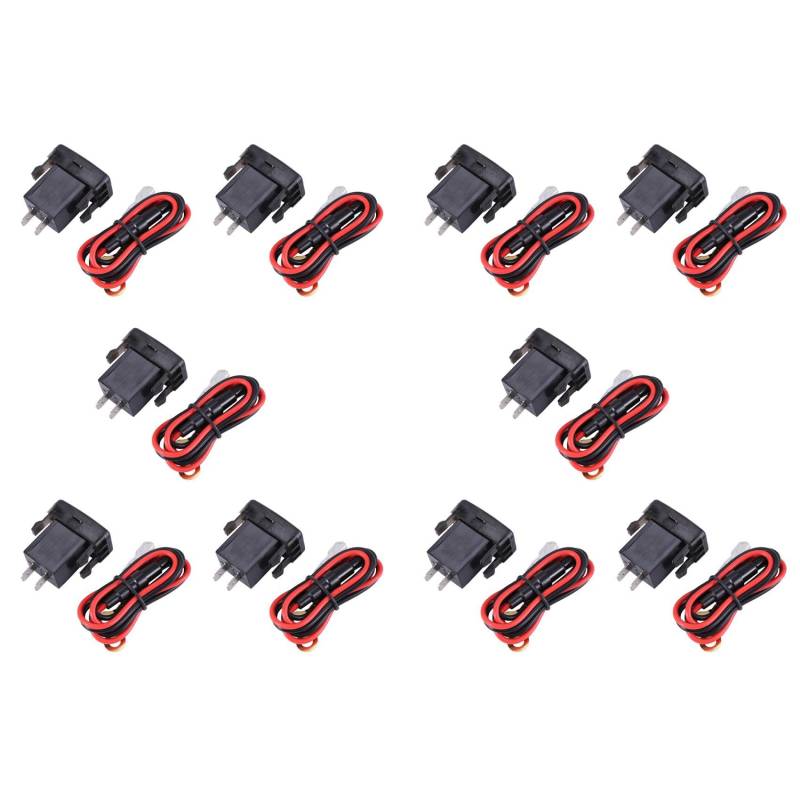 Goorvoucs 10X Auto Buchse Dual USB Port Volt Display Adapter Passen für Rot von Goorvoucs