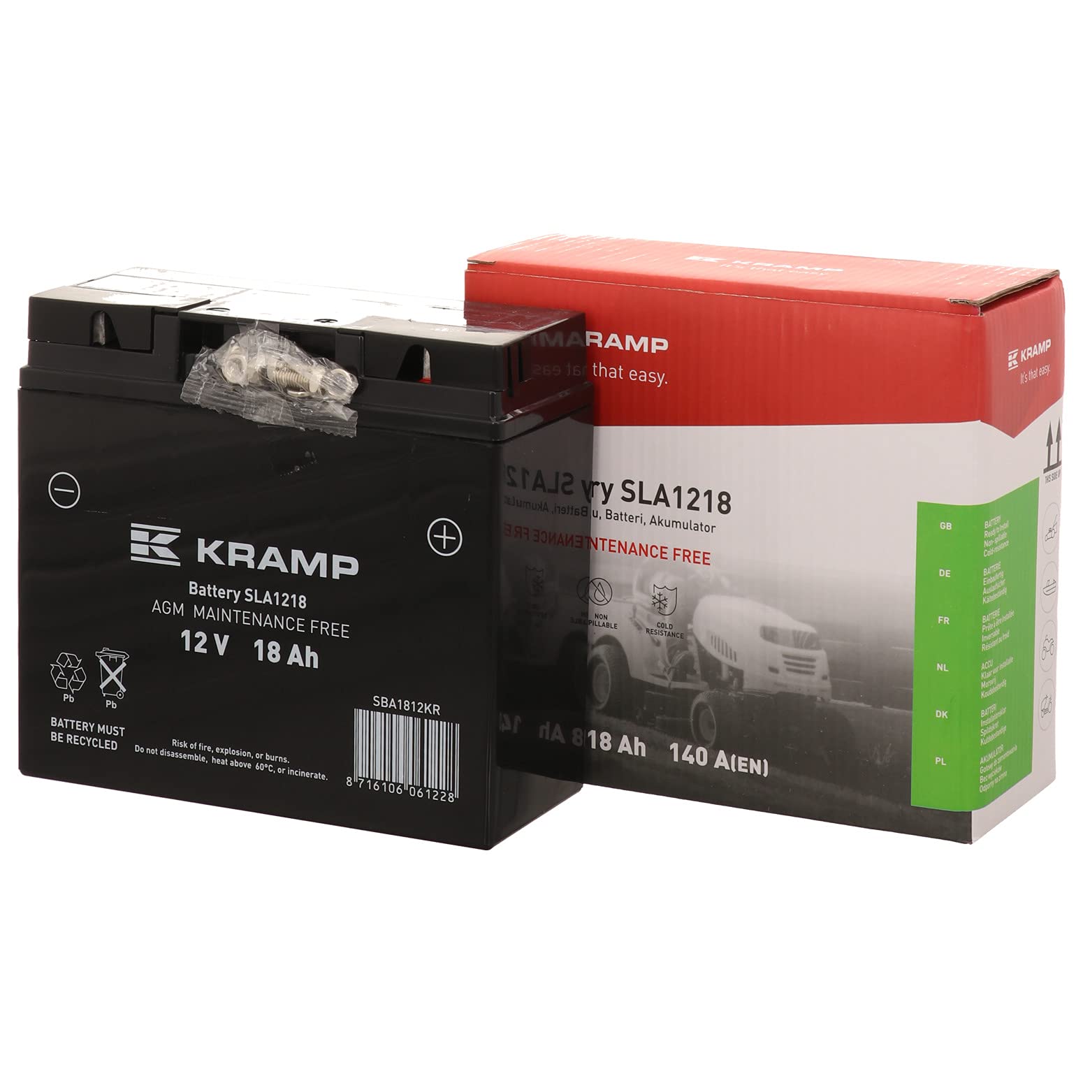 Gopart KRAMP Batterie 12V 18Ah geschlossen SBA1812KR von Gopart