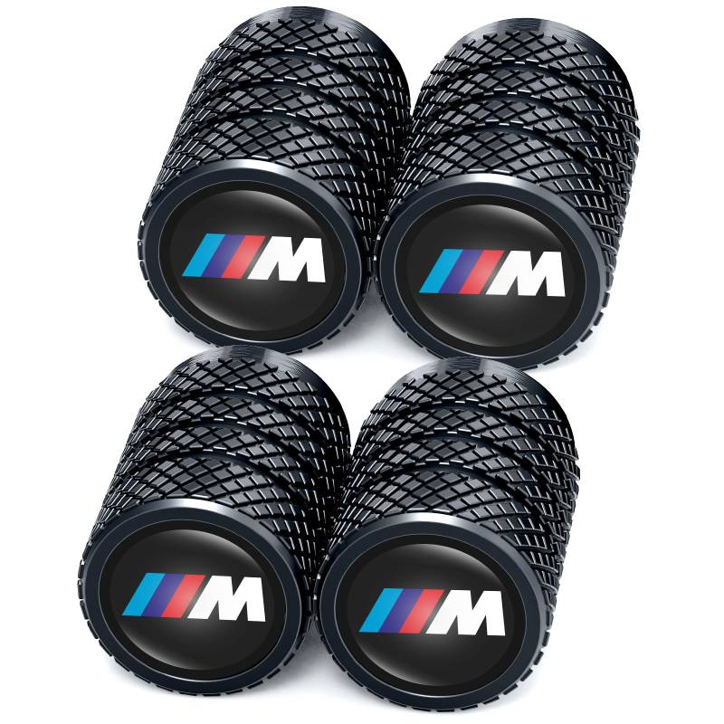 4 Stück Ventilkappen, Reifen Ventilkappen für BMW M M2 M4 M5 M6 M8 X1 X2 X3 X5 X6 M135i M240i Z4 328i X7, Ventilkappen mit Dichtung für stabilen Reifendruck, Autoventil Kappe, Auto Zubehör von Gopz Pyt