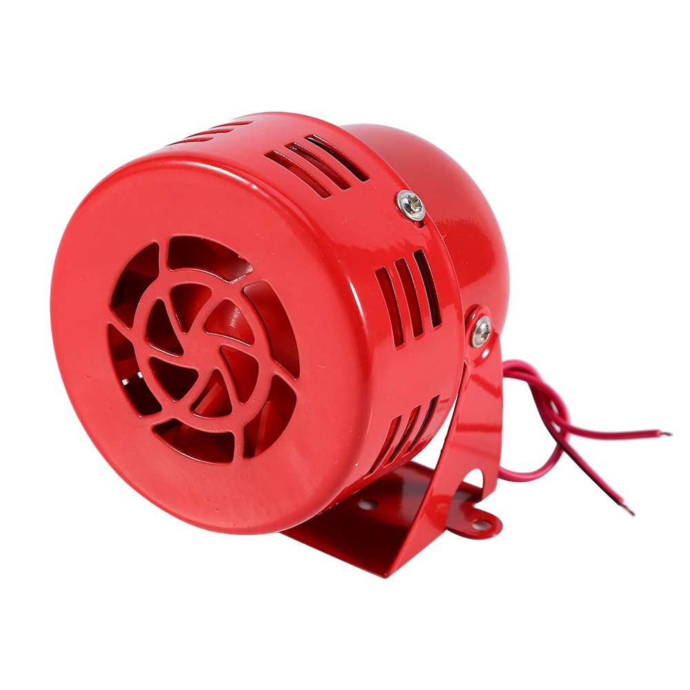 Auto Horn Alarm, 12V Elektroauto LKW Motorrad angetrieben Sirene Horn Alarm Laut 50er Jahre Rot, amerikanische feuerwehr sirene von Gorgeri