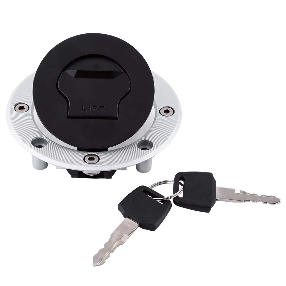 Gorgeri 8-Loch Motorrad Benzin Tankdeckel Abdeckung, Aluminium Motorrad Benzin Tankdeckel mit Tastensperre für GSXR 600 750 für GSXR1300, 2008 gs500f gas cap von Gorgeri