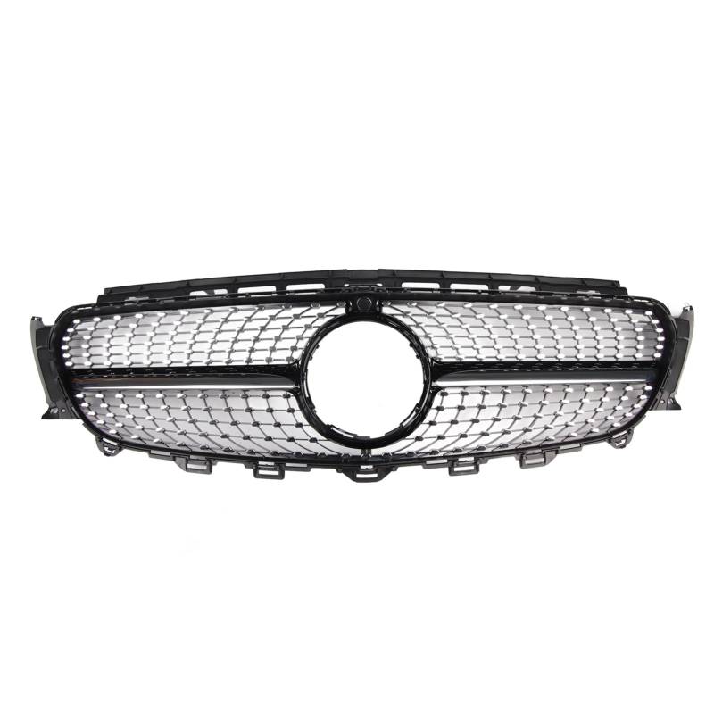 Gorgeri Frontgrill Diamond Style Frontgrille, Glanz Schwarz Passend für W213 2016-2019, Stoßstangenhaube Mesh von Gorgeri