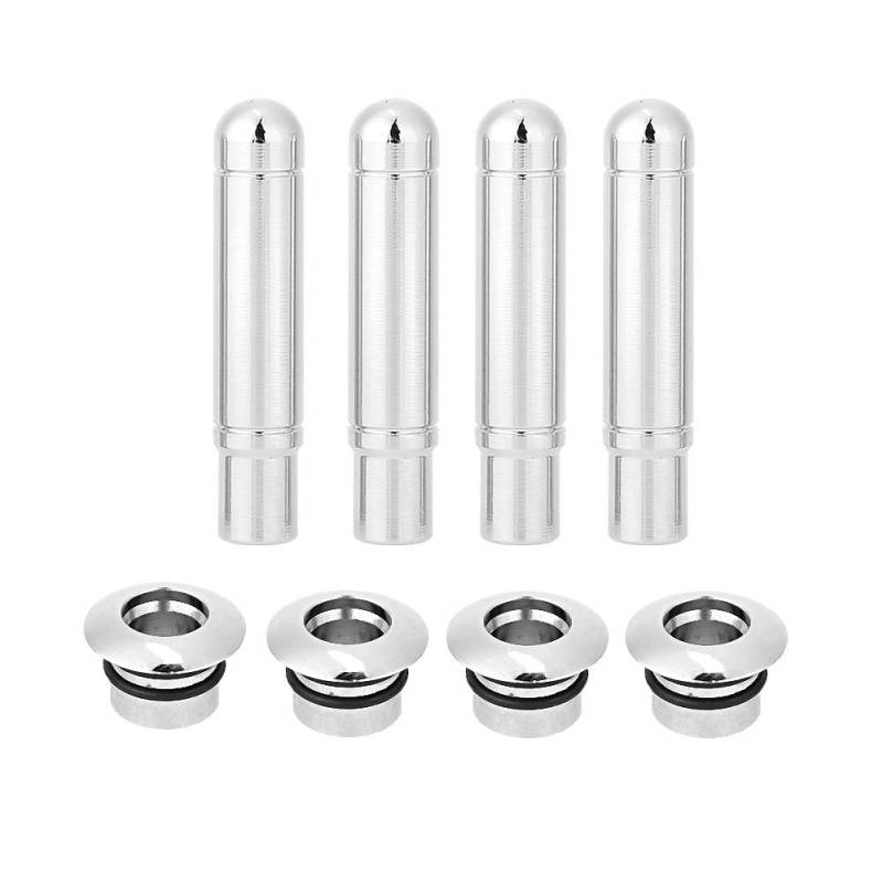 Gorgeri Durable 4Pcs Car Door Lock Knob Dekoration [Aluminiumlegierung] (Silber) von Gorgeri