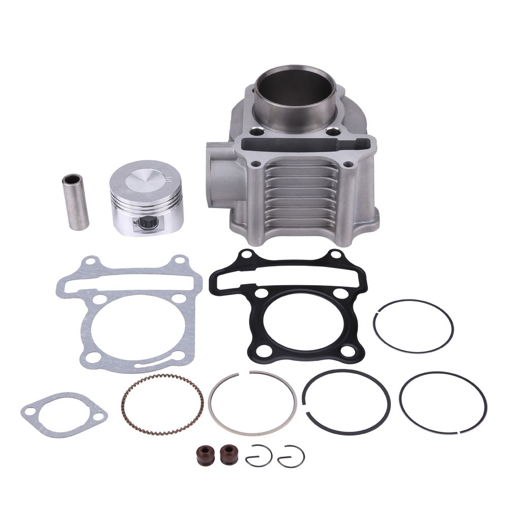 Gorgeri Motor Cylinder Kit Kolbendichtung 58,5 mm Bohrung für GY6 / 125CC / 150CC / 152QMI von Gorgeri