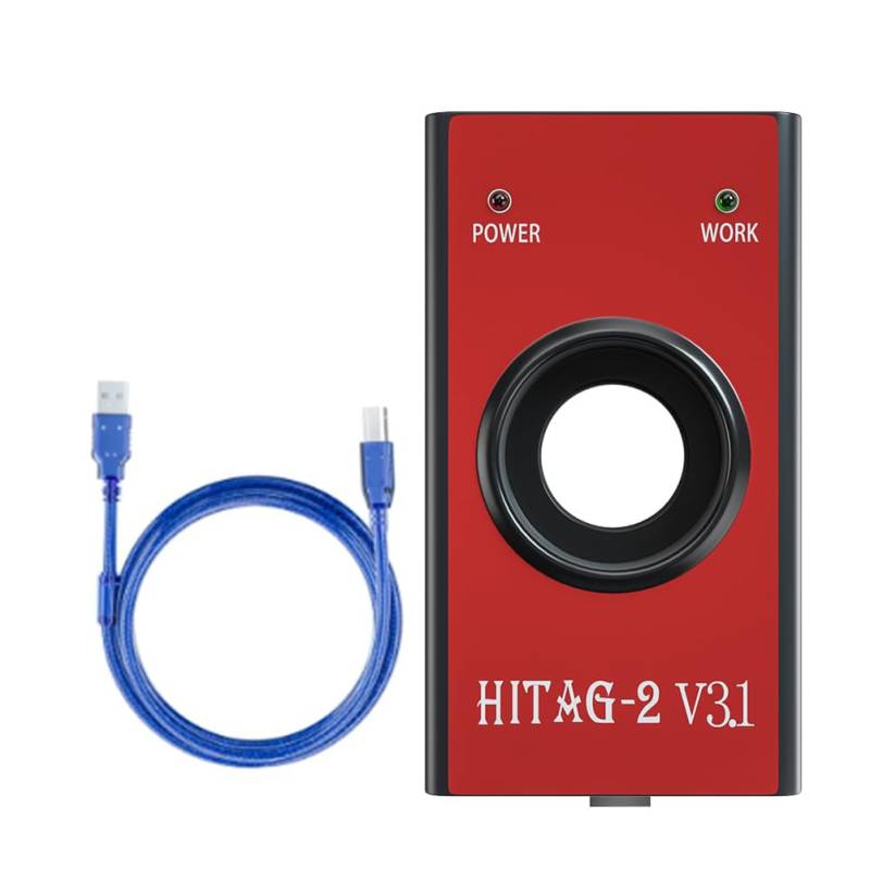 Gotoger 1 Set Hitag 2 V3.1 OBD2 Auto Diagnosegerät Schlüssel Programmierer Hitag2 Transponder Universal Immo/Fernbedienung/Lesen PIN/VIN Kunststoff von Gotoger