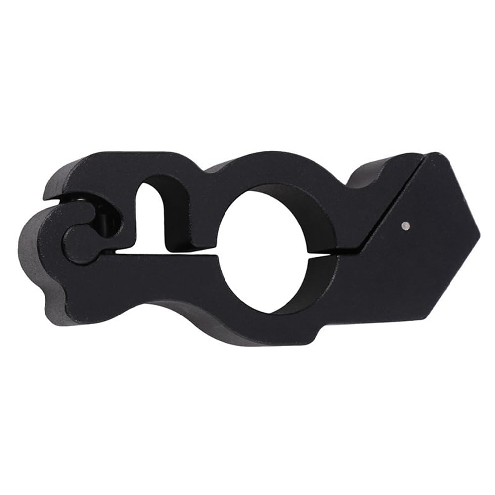 Gotoger 1 x Universal-Motorradgriff Gasgriff Sicherheitsschloss schwarze Aluminiumlegierung passend für Fahrräder, Roller, Motorrad, ATV von Gotoger