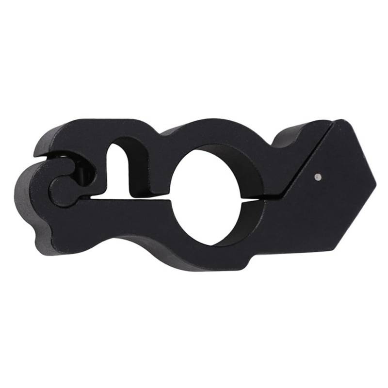 Gotoger 1 x Universal-Motorradgriff Gasgriff Sicherheitsschloss schwarze Aluminiumlegierung passend für Fahrräder, Roller, Motorrad, ATV von Gotoger