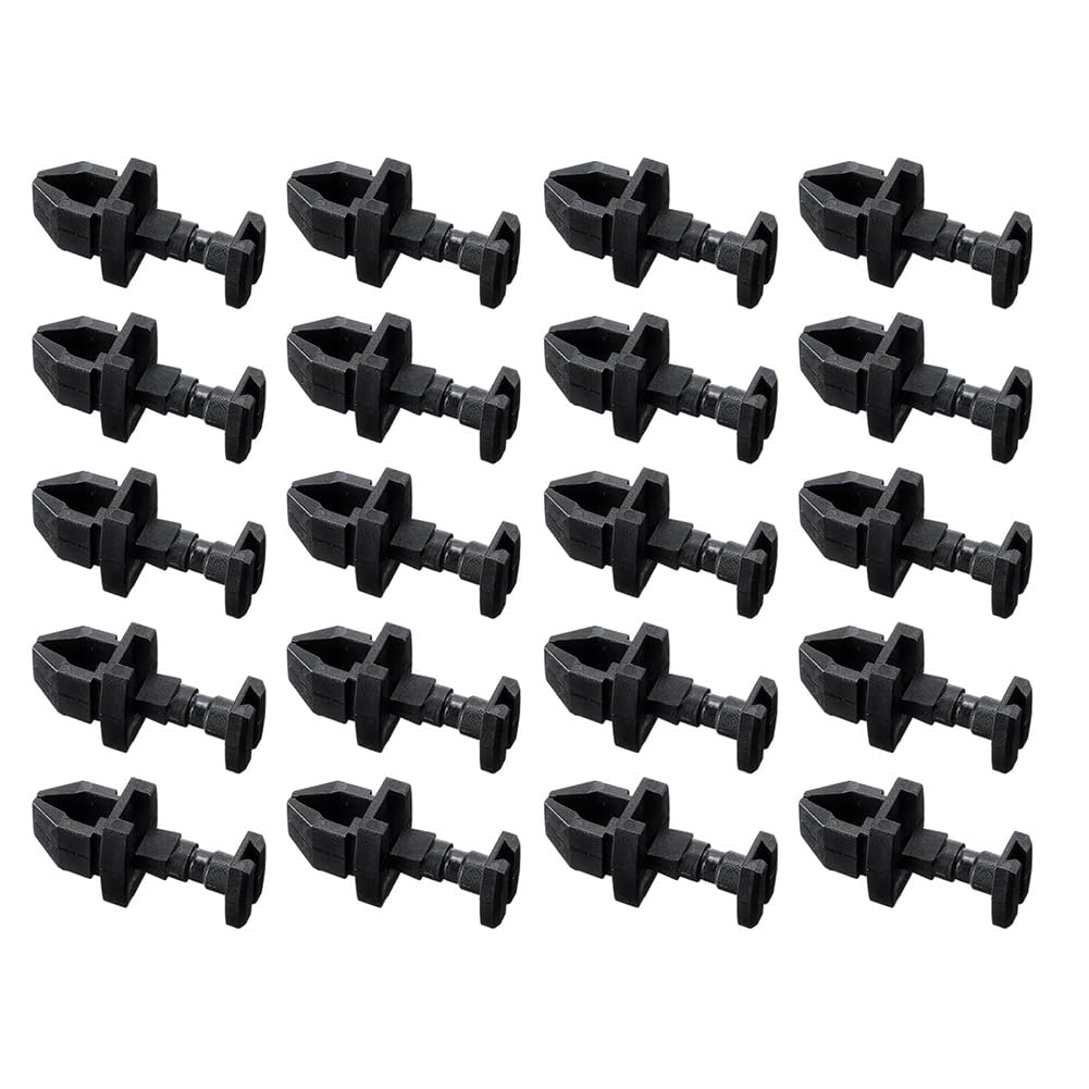 Gotoger 20er-Pack Schwarze Kühlschrank-Clips 617772, Ersatzriegel für Service-Entlüftungstüren Von Kühlschränken von Gotoger