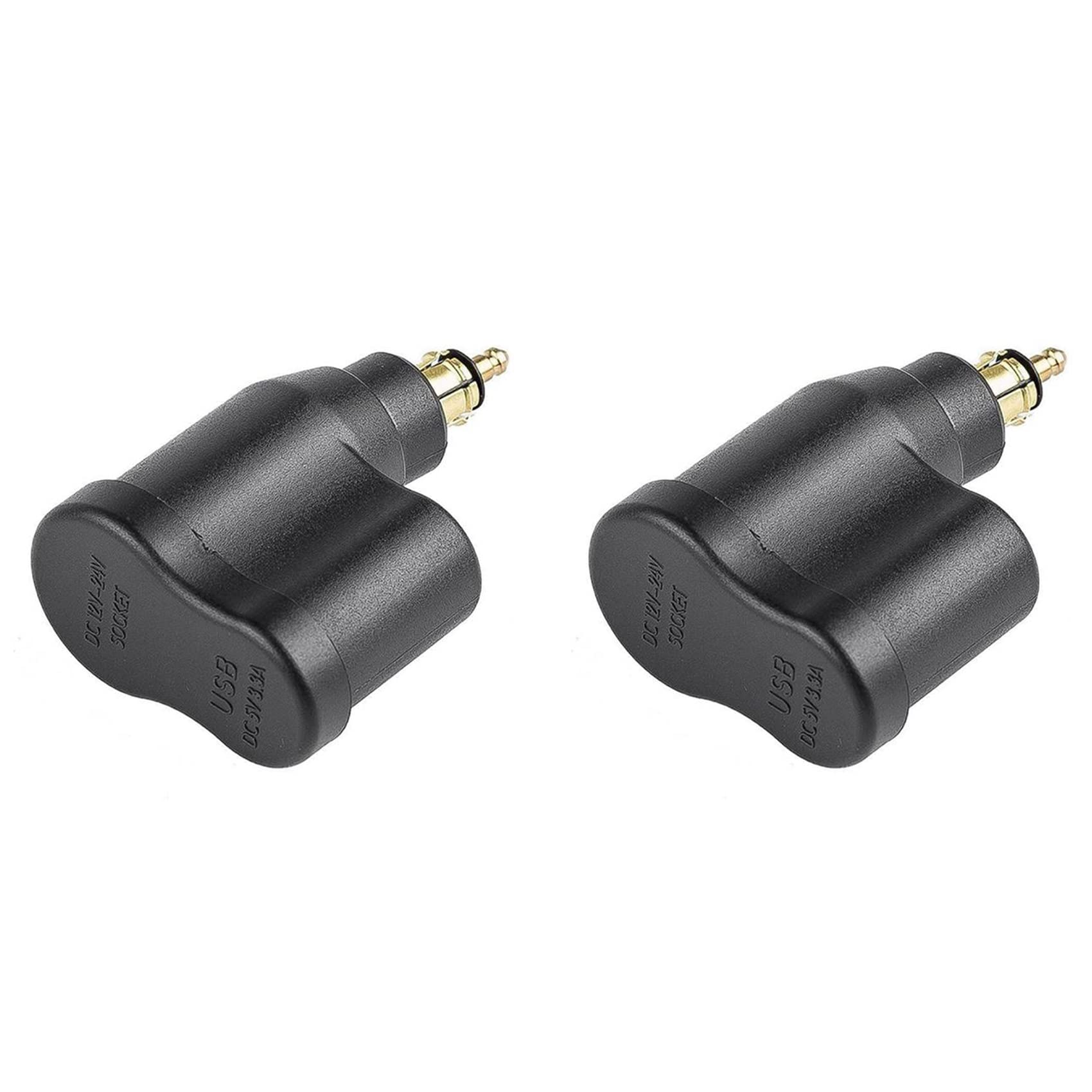 Gotoger 2X DIN Stecker 3.3A Motorrad Netzteil Dual USB Buchse Ladegerät Wasserdicht Für R1200GS R1250GS F800GS F700GS von Gotoger