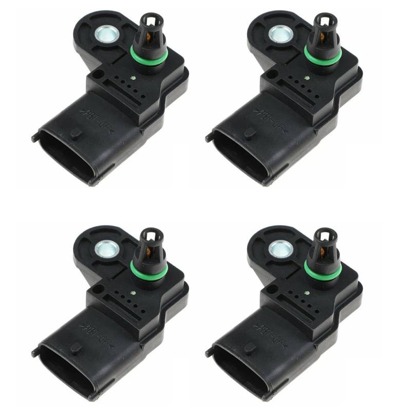 Gotoger 4 x Krümmer Absolute Ansaugluft Boost Druck Map Sensor für BT-50 BT50 2.5 MRZ-CD 3.0 CDVi 0281002680 von Gotoger