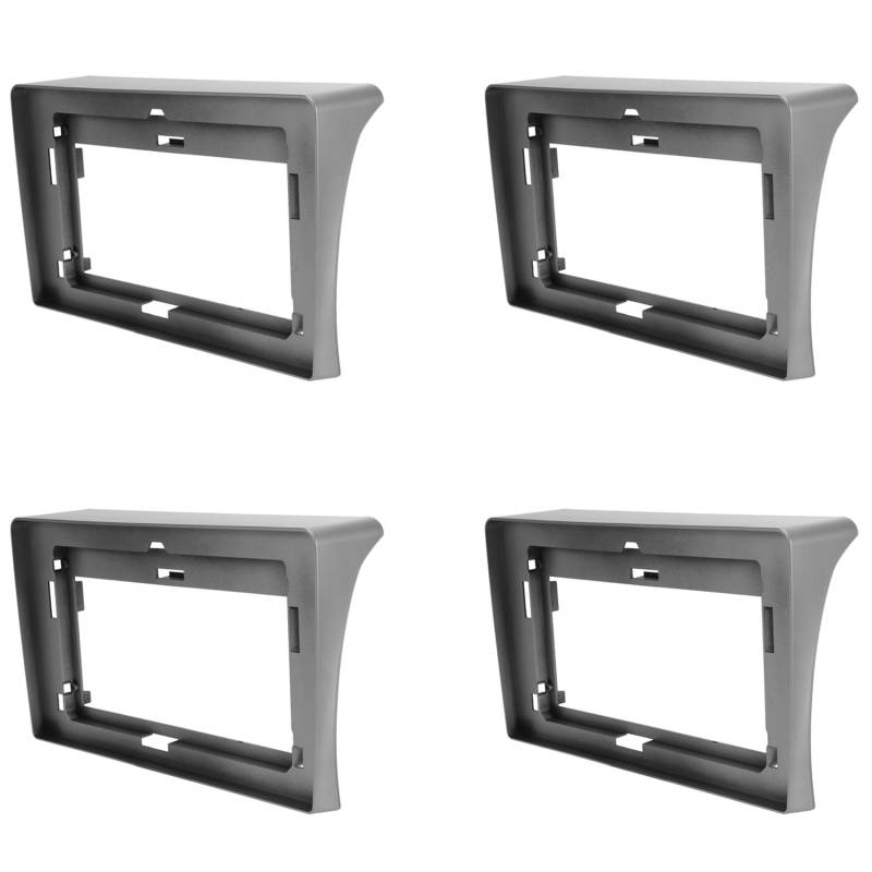 Gotoger 4pcs 10.1 Auto Faszie für 2010-2018 2Din Fascia Audio Fitting Adapter Panel Frame Kit Autozubehör von Gotoger