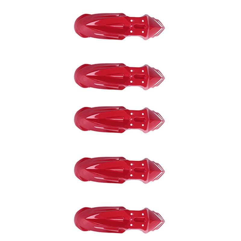 Gotoger 5 x Universal-Motorrad-Frontschutzbleche, Spritzschutz, Motorradzubehör für rot, 5 Stück von Gotoger