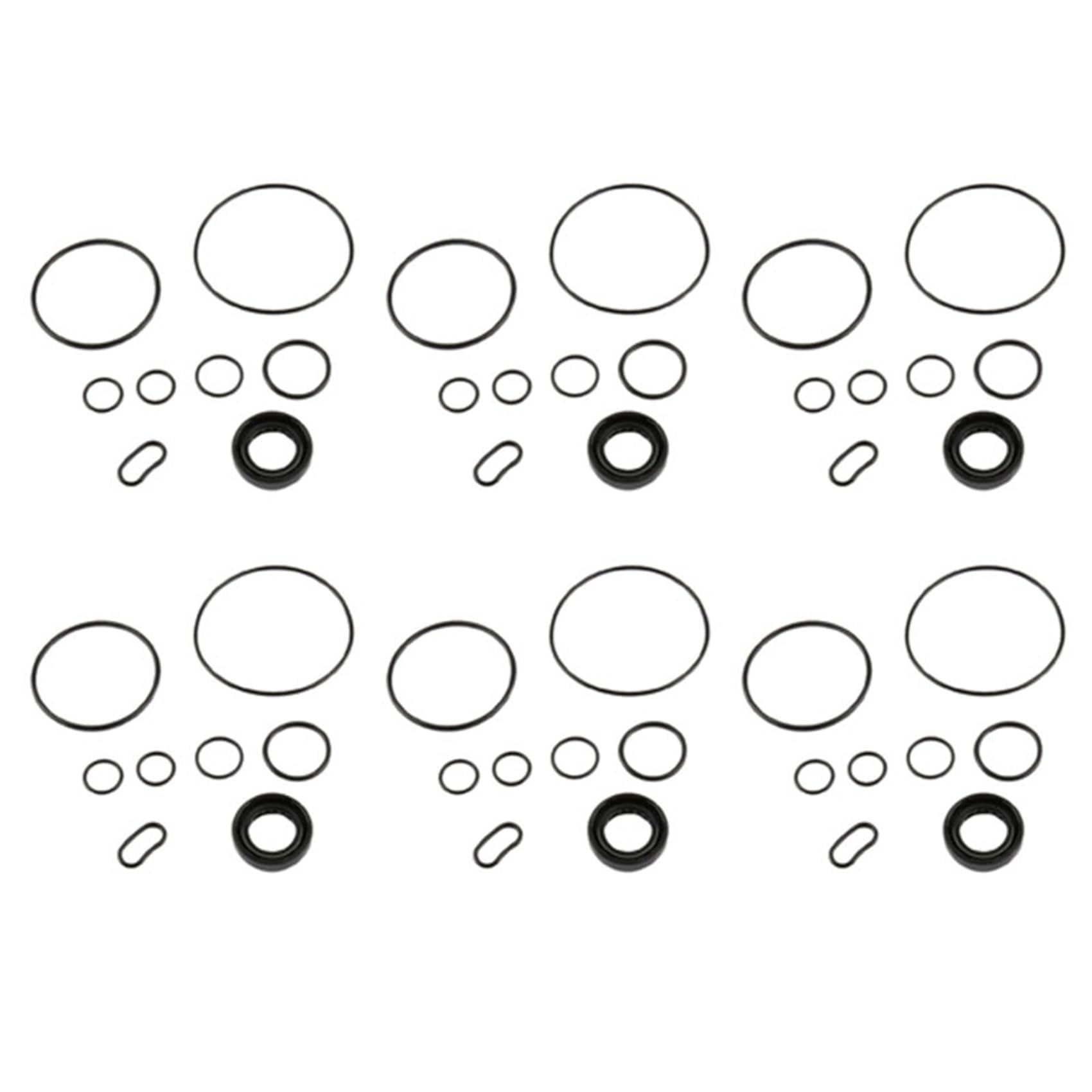 Gotoger 6 Set Servolenkungspumpe Reparaturdichtungssatz für Accord 2003-2007 2002-2006 für 2005-2008 06539-PLA-A01 von Gotoger