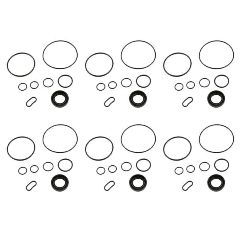 Gotoger 6 Set Servolenkungspumpe Reparaturdichtungssatz für Accord 2003-2007 2002-2006 für 2005-2008 06539-PLA-A01 von Gotoger