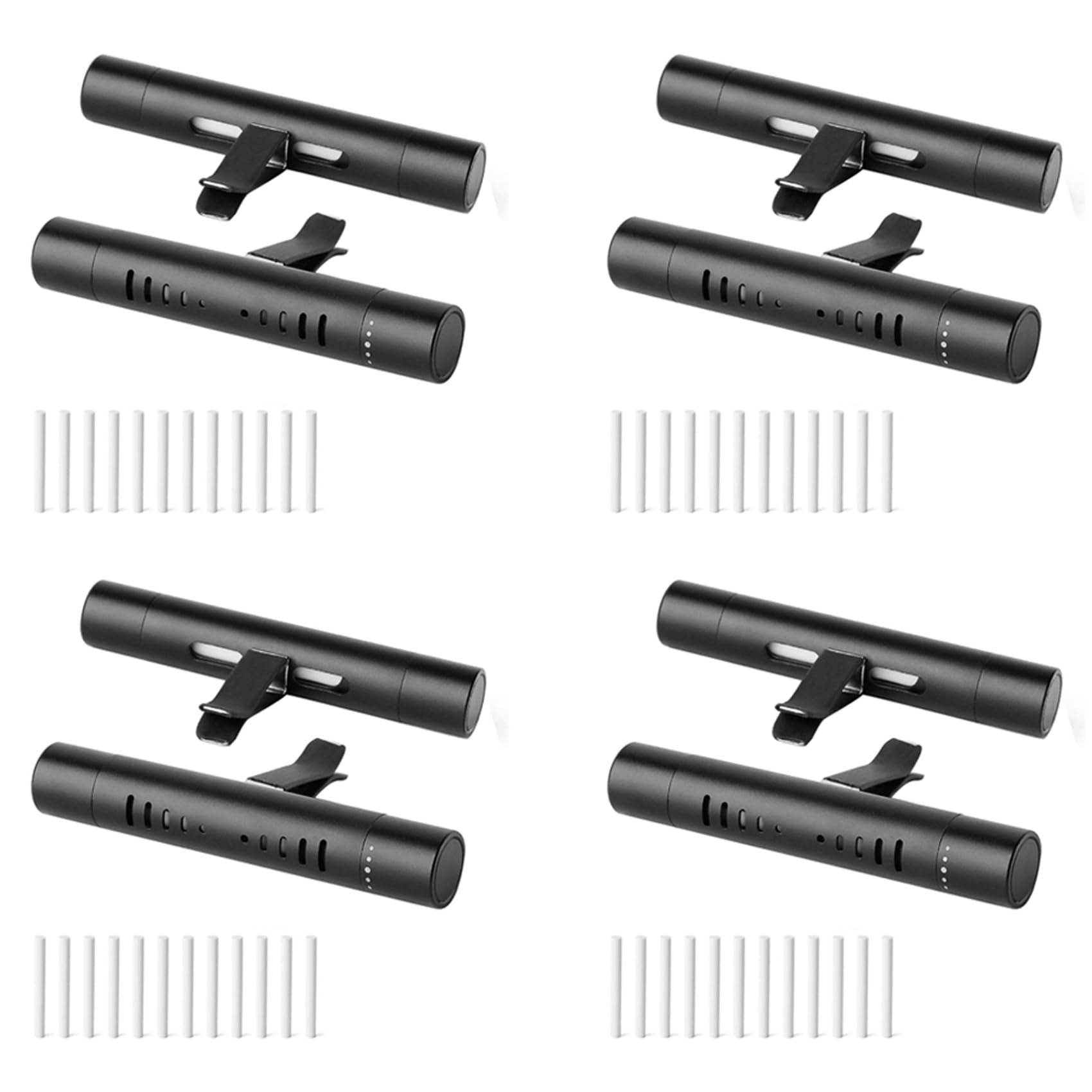 Gotoger 8 Stück Auto öl Diffusor Auto Diffusor Entlüftungs Clip mit 48X Nachfüll Auto Lufter Frischer Auto Parfüm Auto Ent Lüftung Öl Diffusor von Gotoger