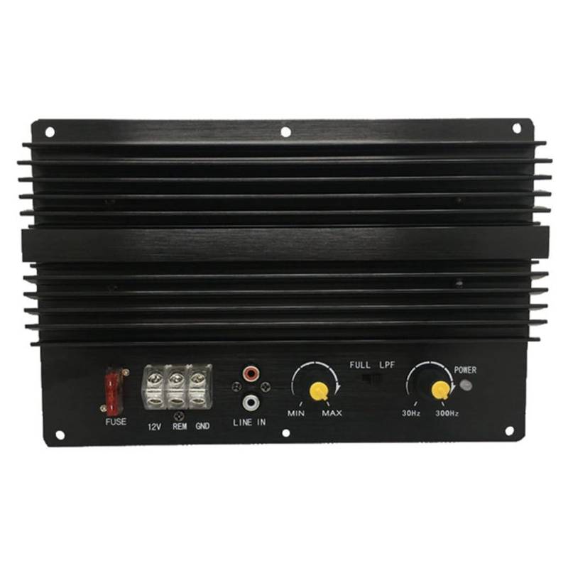 Gotoger PA-80D 12 V 1000 W Verstärkerplatine Mono-Auto-Audio-Endstufe Leistungsverstärker Leistungsstarker Bass-Subwoofer Verstärker Universal 1 Stück von Gotoger