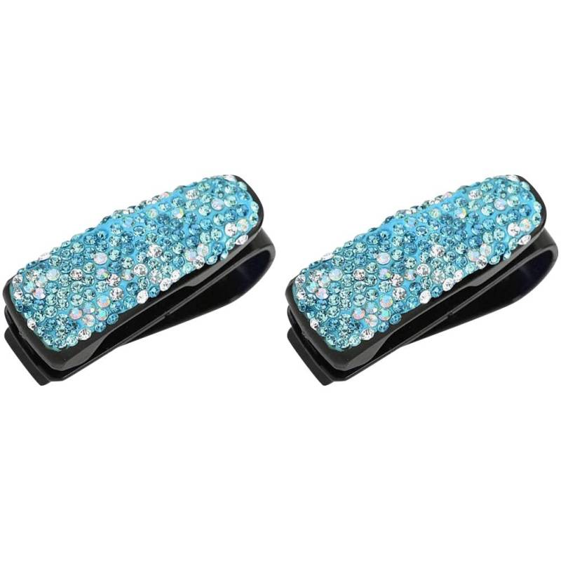 Goufride Auto Brillenhalter Sonnenblende Auto Sonnenbrillenhalter Doppelschicht Tickethalter Auto Interieur ZubehöR von Goufride