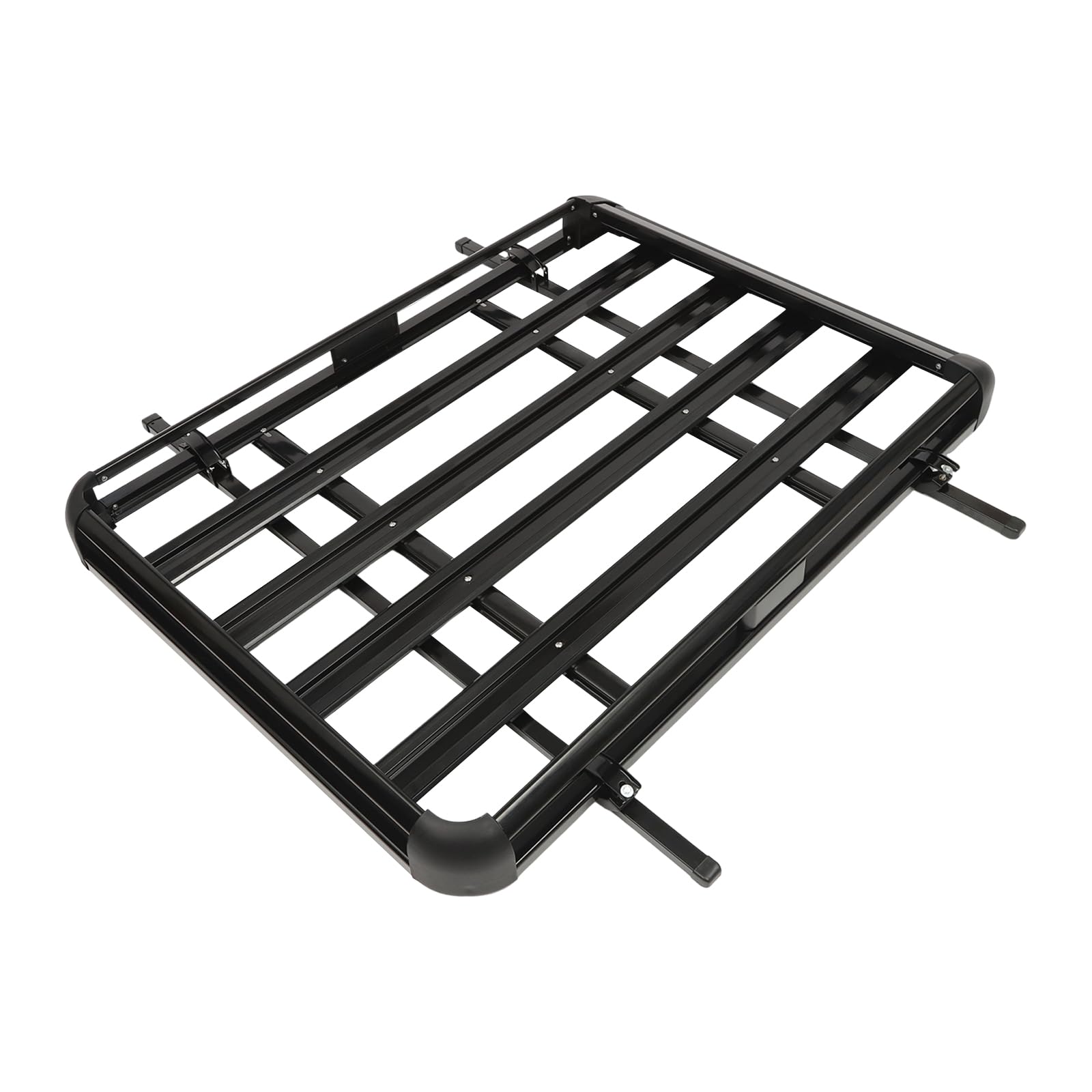 Dachgepäckträger 140×100×13 cm, Schwarz Dachkorb bis 150 kg, Fracht Relingträger, Auto Universal Gepäckkorb für SUV-Universalmodelle Geeignet von Gqouur