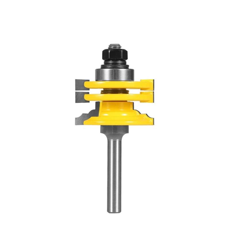 1 stück 8mm 12mm 1/2 "Schaft Glastür Schiene Stile Reversible Router Bit Holzbearbeitung Fräsen Schneiden for Holz Werkzeug Bits(12mm Shank) von Graiting