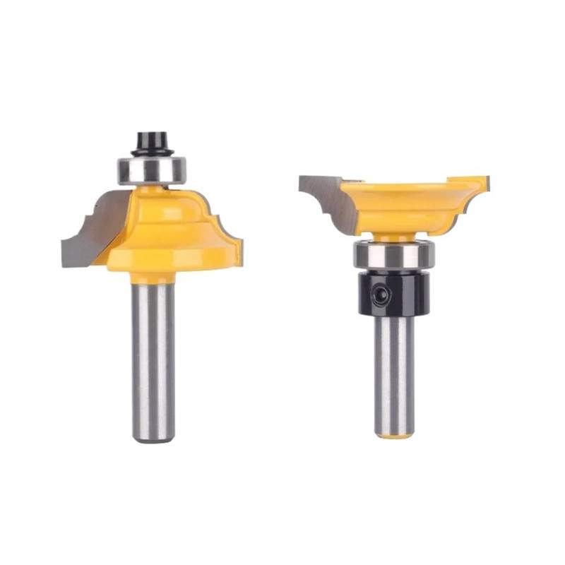 2 stücke Doppel Roman OGEE Stile Schiene Router Bit Holz Fräser for Holz Bit Planfräser Hartmetallfräser Schaftfräser(6mm shank) von Graiting