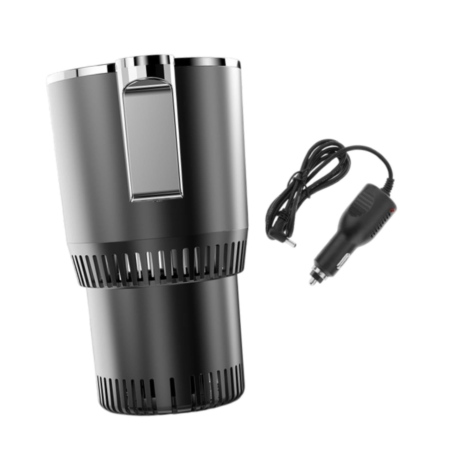 Gralara Car Cup Wärmer Kühler Car Tumbler Halter Digitale Display 2 in 1 Kaffeewärmer Smart Cup Halter für Haushaltswagen Büro von Gralara