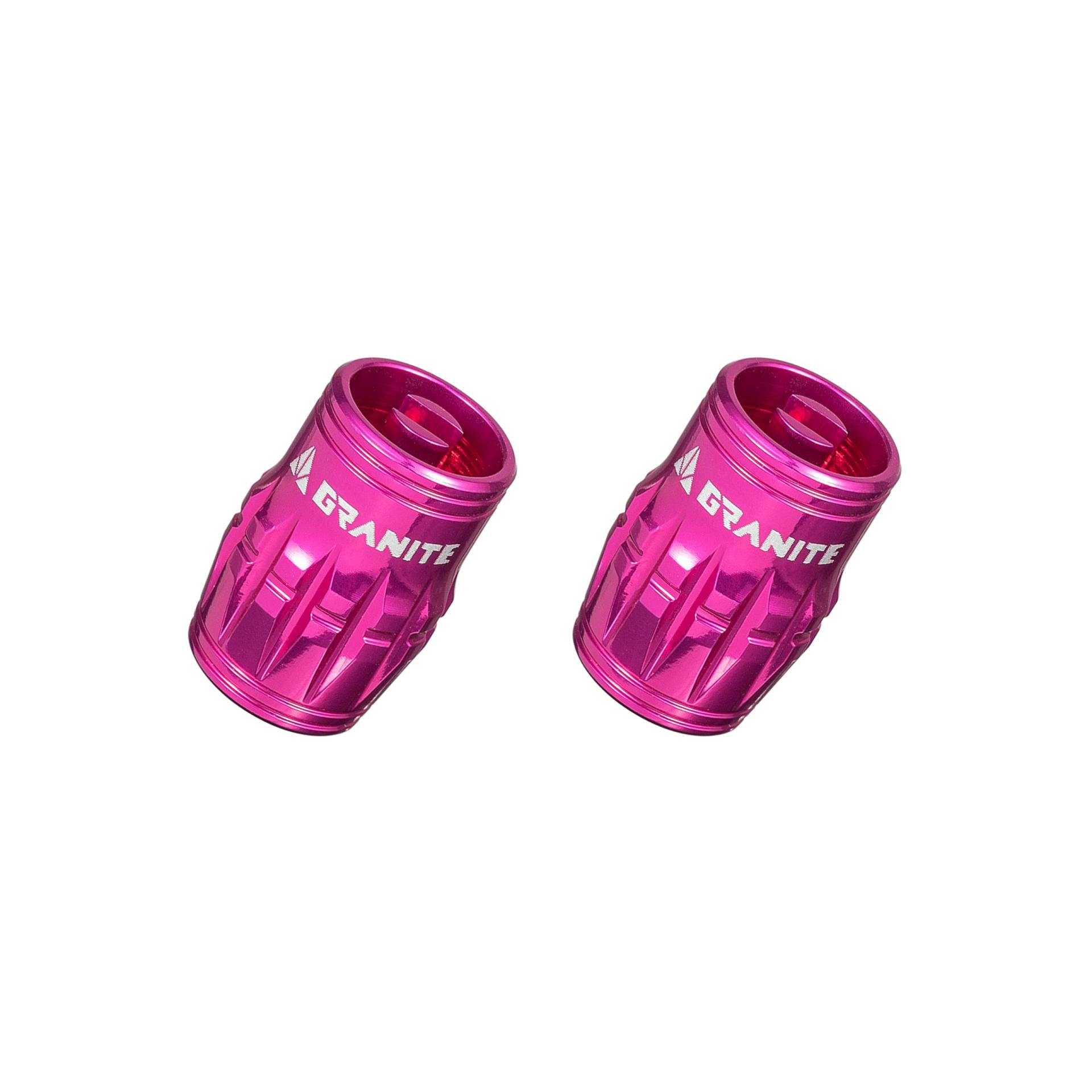 Granite Juicy Nipple Ventilkappe mit Ventilkern-Entfernungsfunktion, Reifenventilkappen Staubschutz für Fahrräder und Fahrzeuge, Langlebige Legierung Schrader-Ventilkappe, 2er-Set (Rosa) von Granite