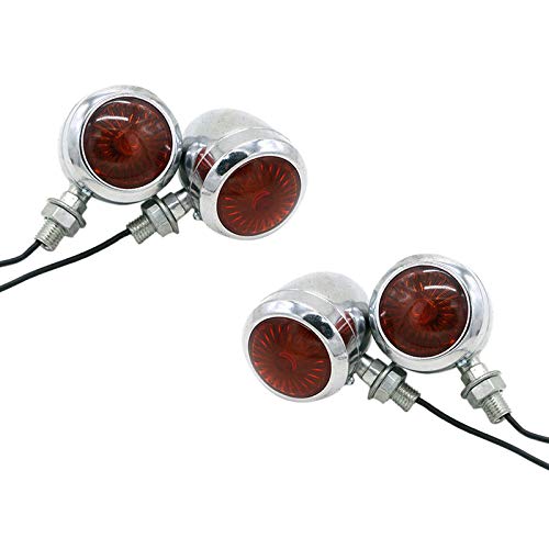 Graootoly 4 Stück Chrom Motorrad Blinker Licht Led Motor Lampe Birne Für Cafe von Graootoly