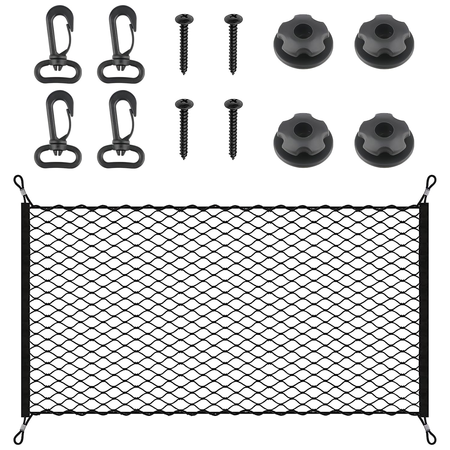 Gepäcknetz Auto Graplan Kofferraumnetz Gepäcknetz Elastisch Sich auf 140x100cm Kofferraum Netz Gepäcknetz Wohnmobil Kofferraum Organizer für Meisten Fahrzeugtypen von Graplan