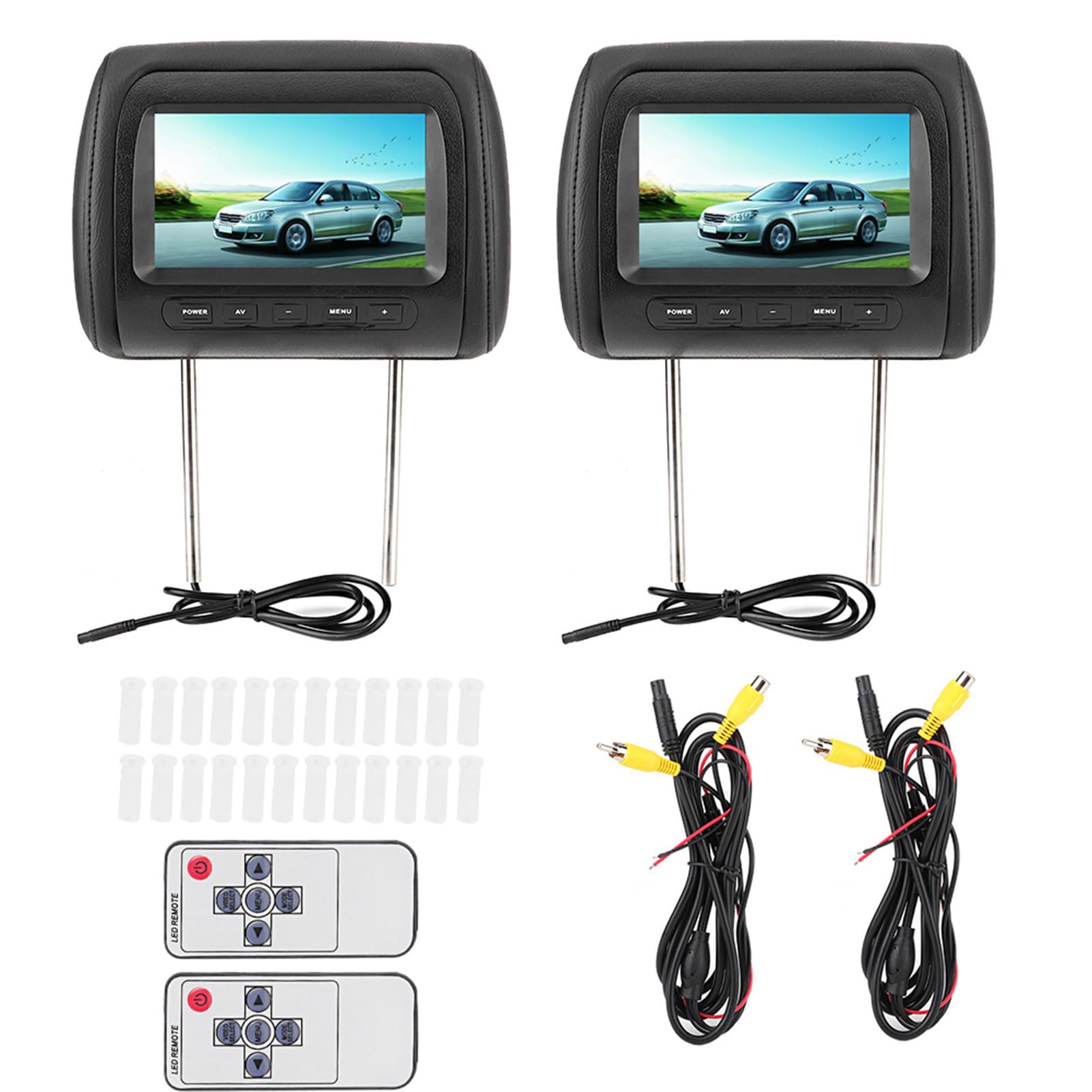 Auto-Monitor-Kopfstützen-Display, TV-Kopfstütze Für Autos, LCD-Bildschirm-Videoplayer Zur Bereitstellung Einer Multifunktionalen Unterhaltungsplattform Für Passagiere von Grcfumo