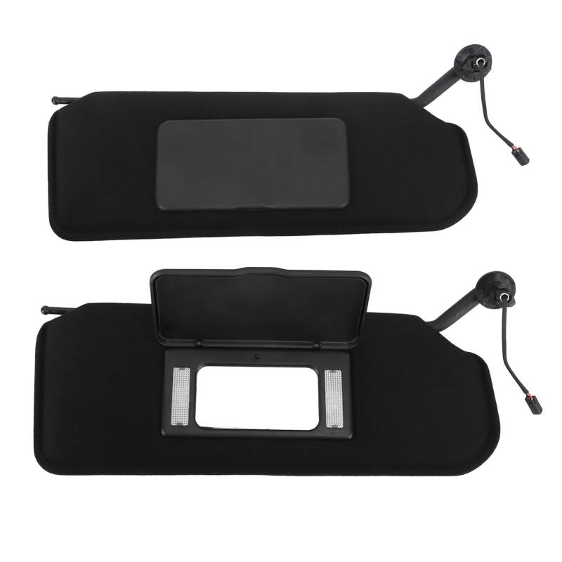 GRCFUMO 1 Pair Car Sun Visor, Universal Anti Glare Polarized Sun Visor with Lamp and Mirrors, Easy to Install Sunvisor Extender for C5 1997 to 2004 von Grcfumo